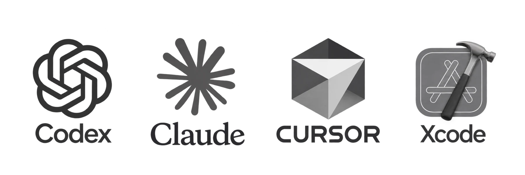 Codex, Claude, Cursor, and Xcode
